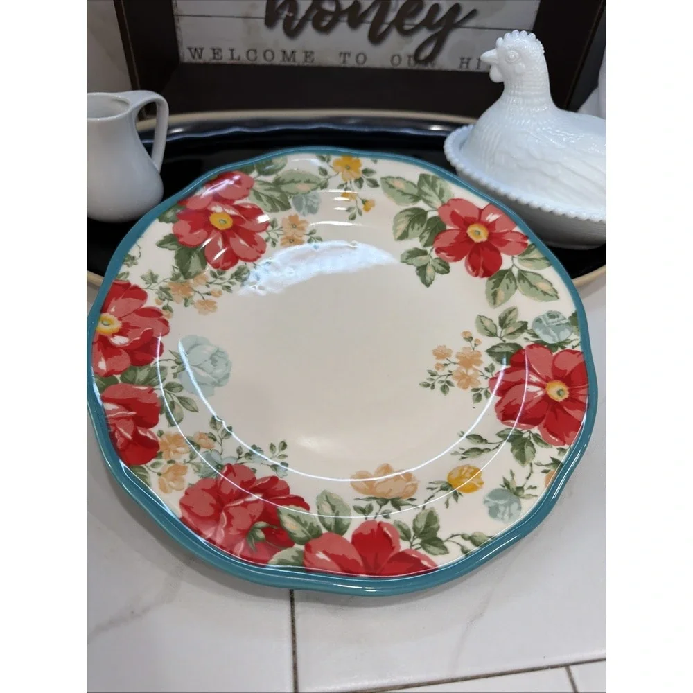 Pioneer Woman Dinner Plate Country Farm Cottage 10.5